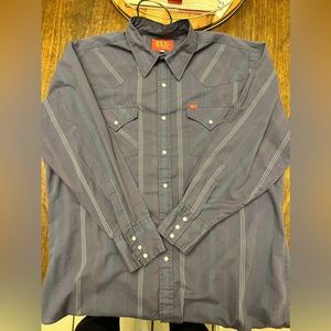 Vintage ELY Cattleman Pearl Snap western button down shirt